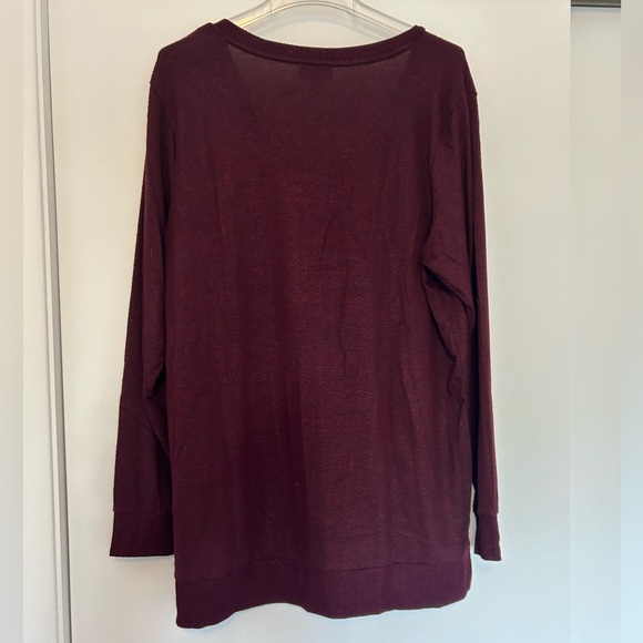 Lucky Brand wine colored sweater - Picture 4 of 8
